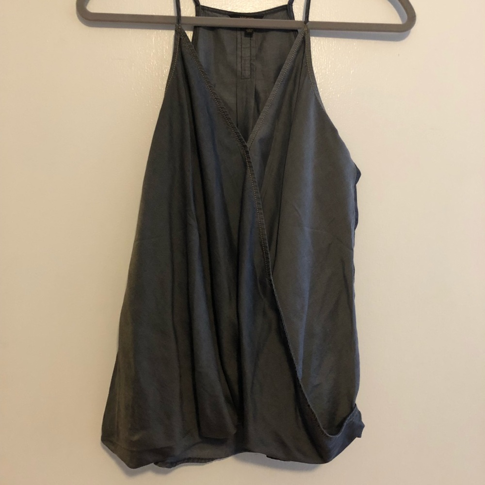 Dark denim tank